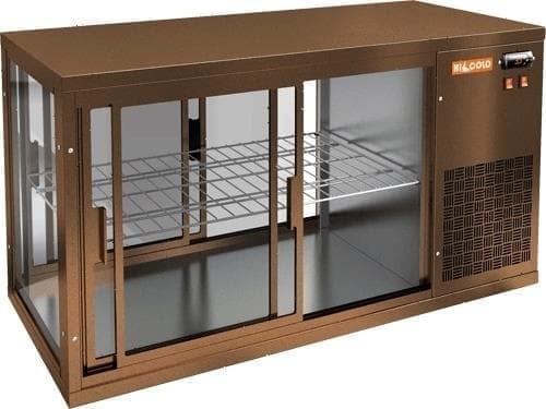Витрина холодильная Hicold VRL T 1300 R Bronze