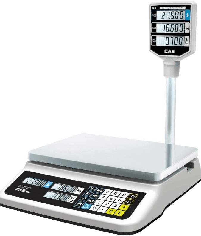Торговые весы CAS PR-30P LCD, II USB