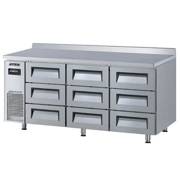 Стол холодильный Turbo Air KWR18-3D-9-600 с ящиками и бортом