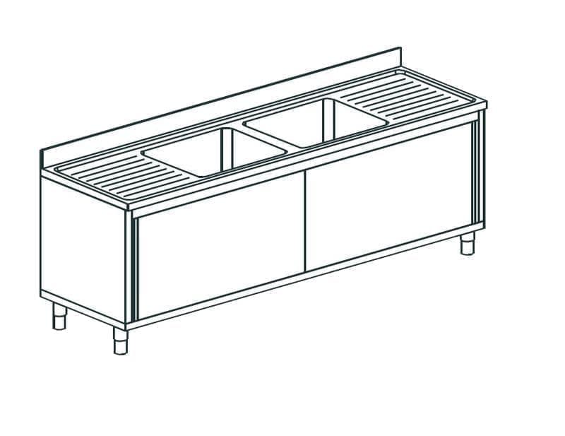 Ванна моечная Apach Chef Line L2S247-652WSD