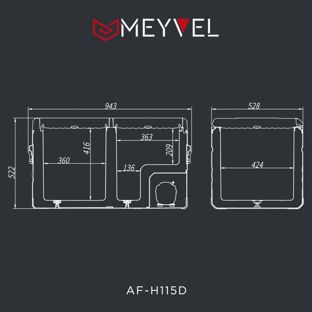 Автохолодильник Meyvel AF-H115D
