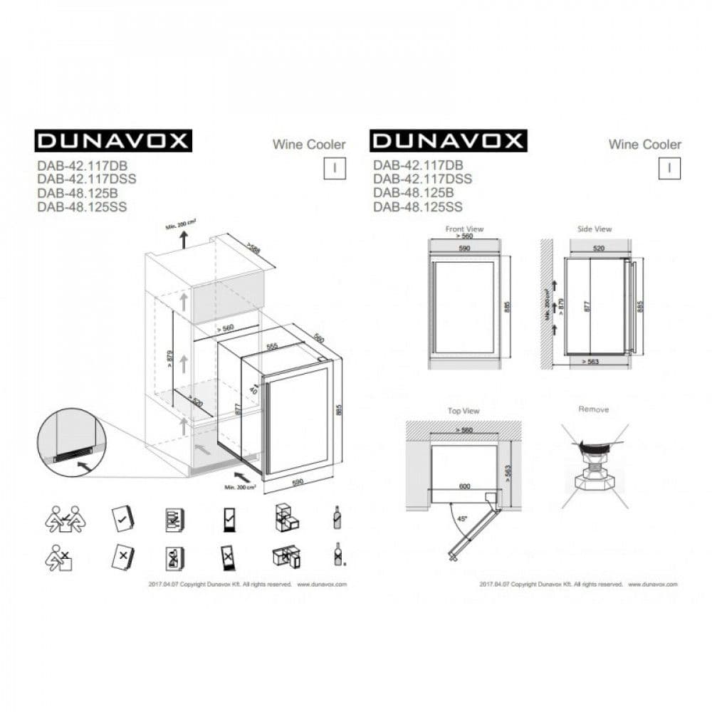 Шкаф винный Dunavox DAB-42.117DB