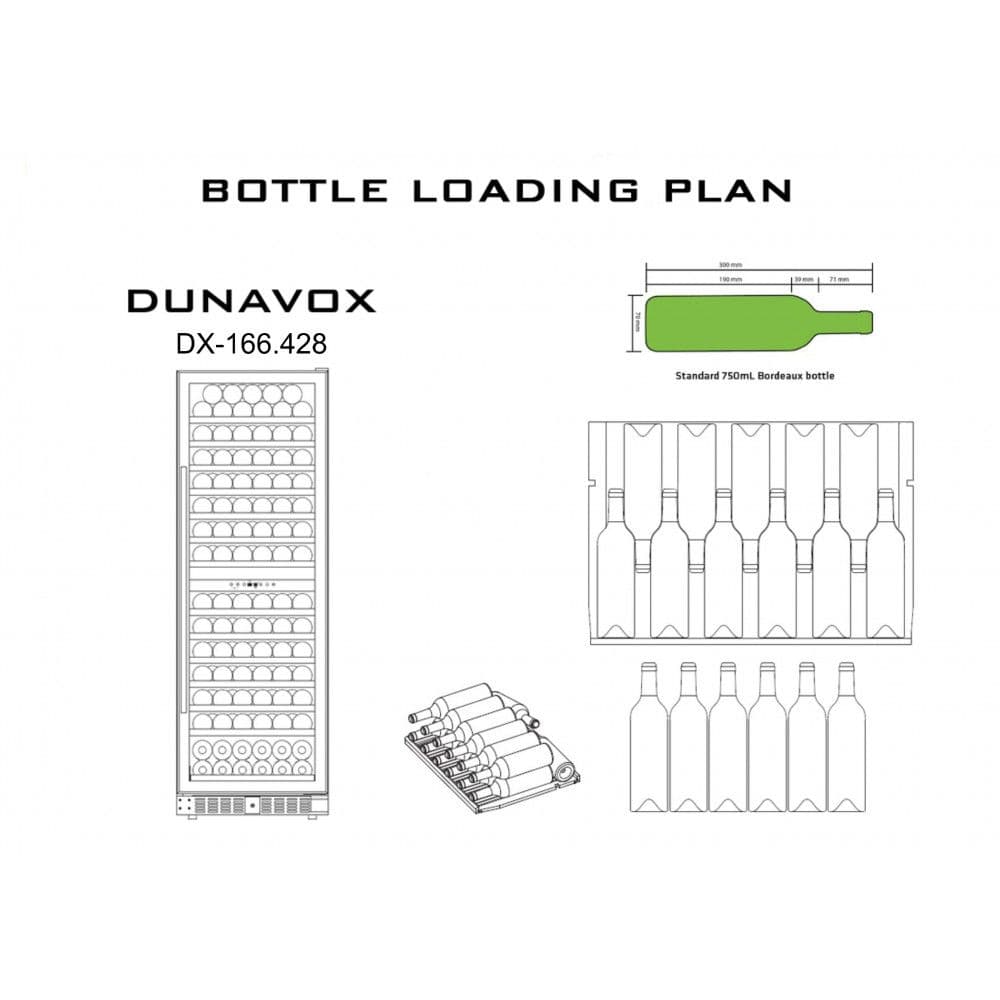 Шкаф винный Dunavox DX-166.428DBK