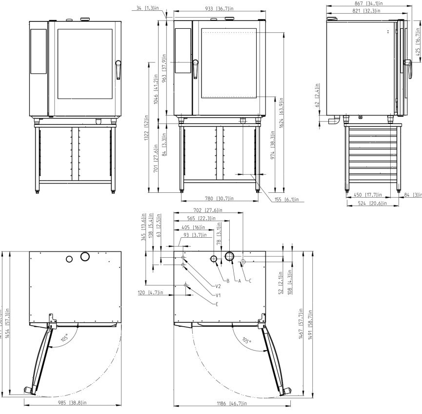 Пароконвектомат Retigo B1011I VISION II