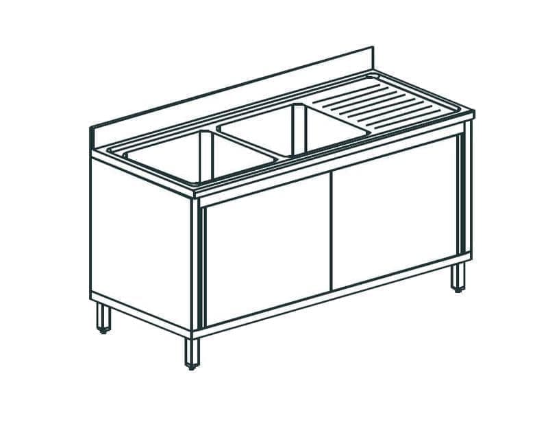 Ванна моечная Apach Chef Line L2S146-44RWSD