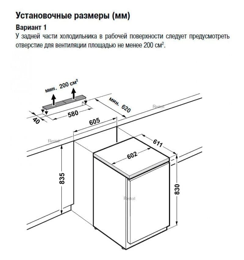 Шкаф холодильный (минибар) Liebherr FKUv 1663..+1/+15°С