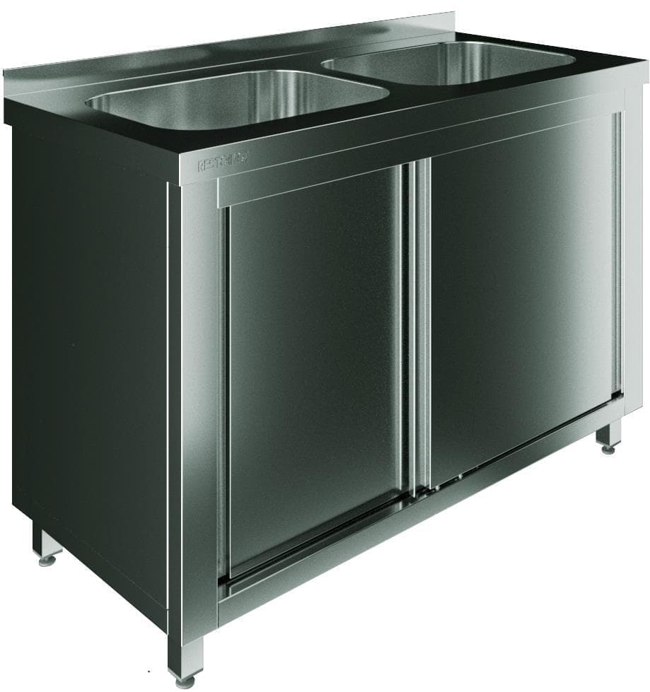 Стол с моечной ванной Restoinox СПЗК2М-16/6-БЛ