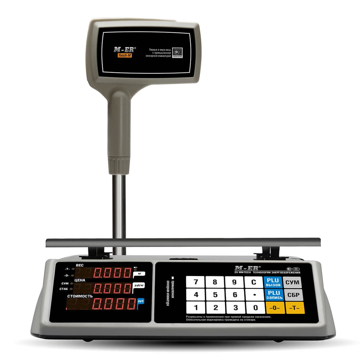 Весы торговые настольные M-ER 328 ACPX-6.1 "TOUCH-M" LED