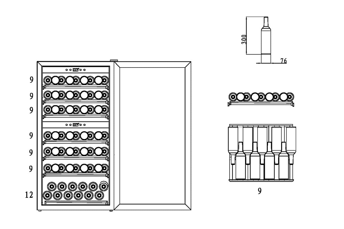 Шкаф винный CASO WineComfort 66