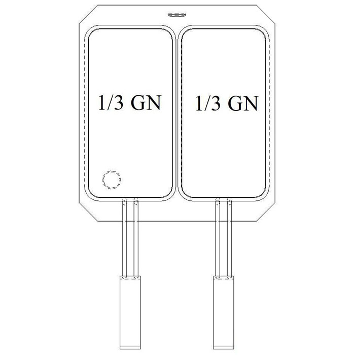 Комплект из 2 корзин GN 1/3 для макароноварки Veroterm
