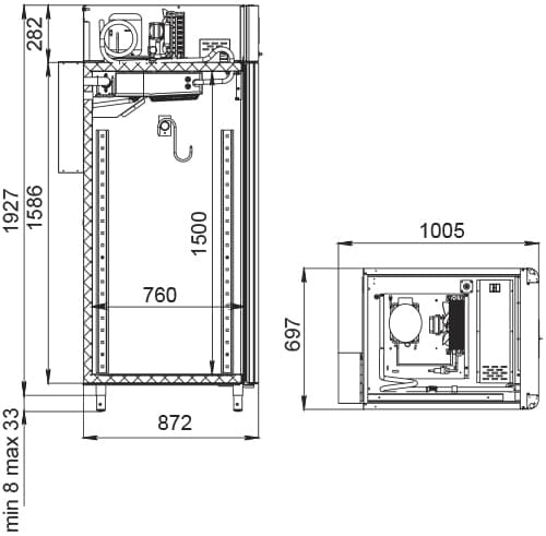 Шкаф для вызревания мяса Polair CS107‑Meat Тип 2 black