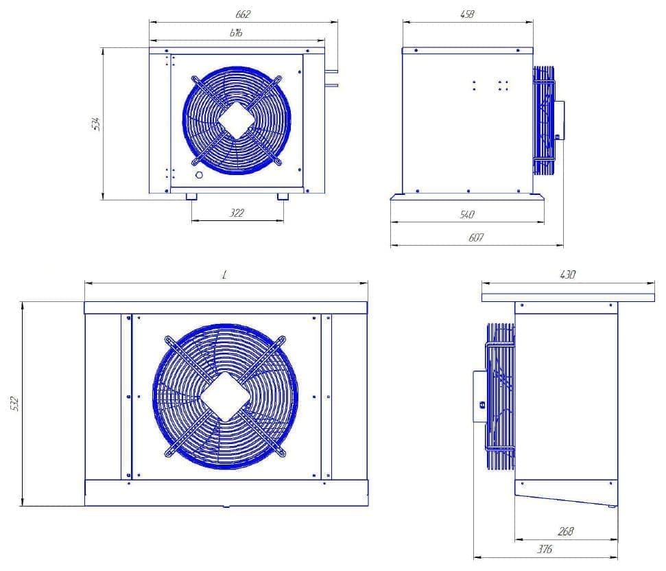 Сплит-система среднетемпературная Intercold МСМ 331..-5/+5°С