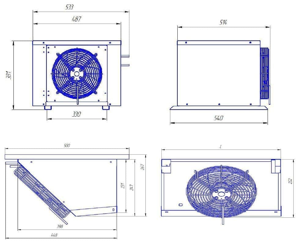 Сплит-система среднетемпературная Intercold MCM-110..-5/+5°С