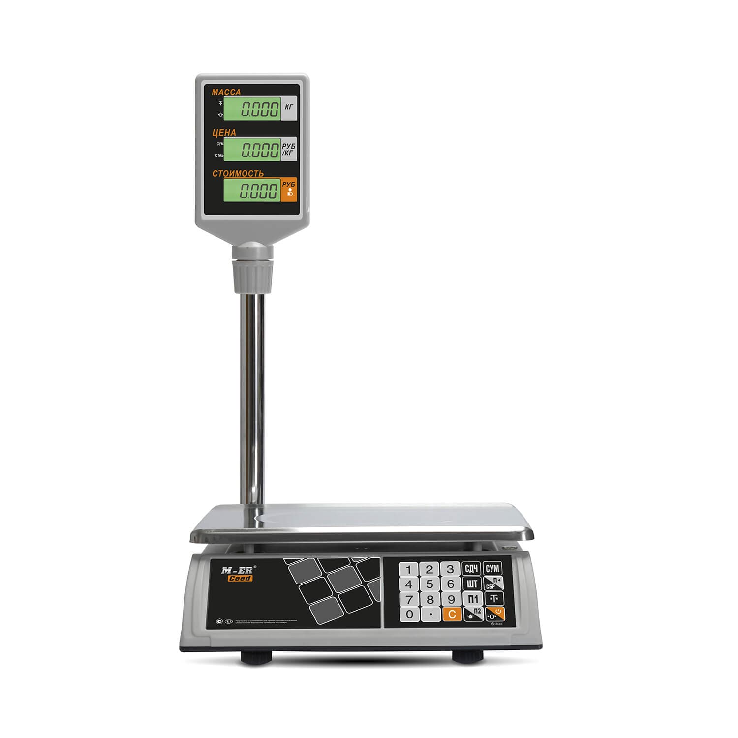 Весы торговые настольные M-ER 327 ACP-15.2 "Ceed" LCD Белые