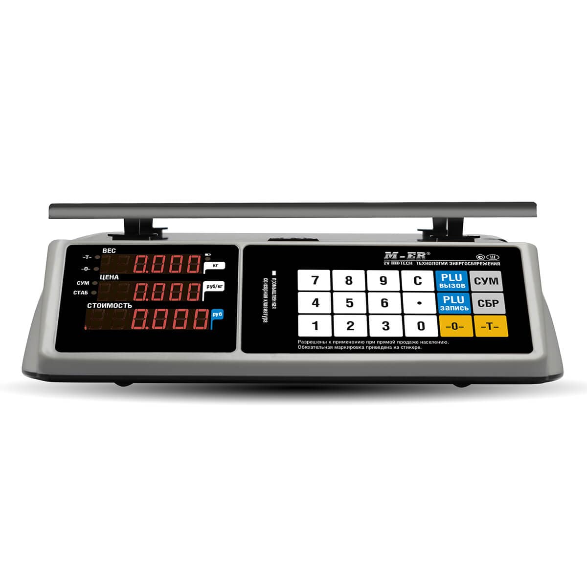 Весы торговые настольные M-ER 328 AC-15.2 "TOUCH-M" LED