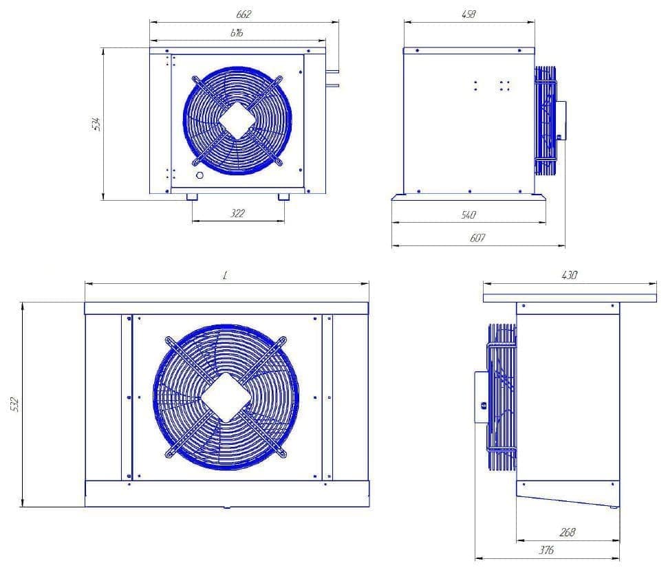 Сплит-система низкотемпературная Intercold LCM 324