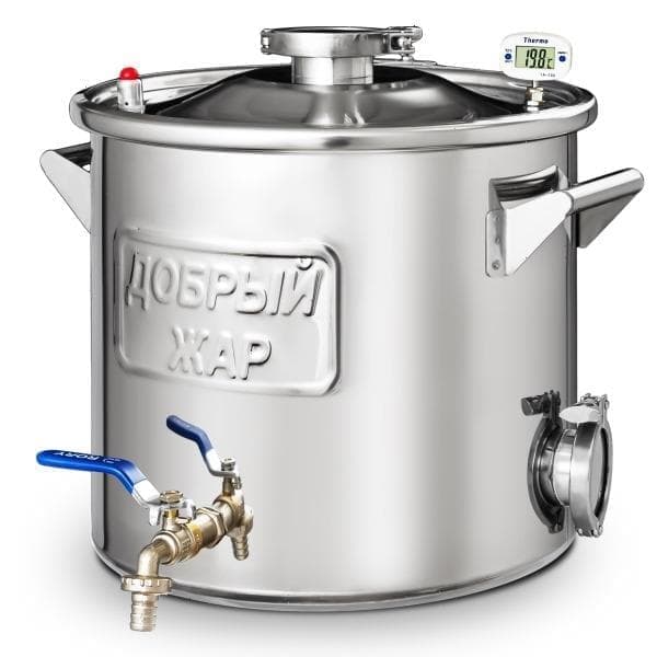 Перегонный куб Добрый Жар 20 л + выход под ТЭН (кламп 1,5)