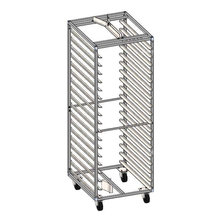 Тележка-шпилька Zucchelli Forni Minirotor E 40х60, 15 ур