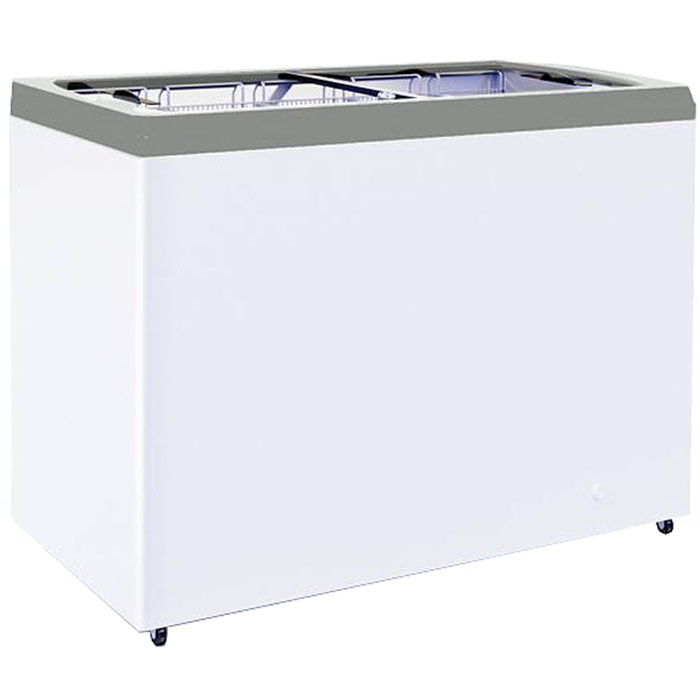 Ларь морозильный Italfrost СF300F (ЛВН 300 П) серый, 4 корзины