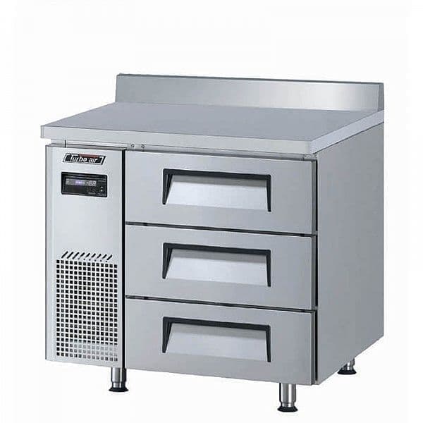 Стол холодильный Turbo Air KWR9-3D-3-700 с ящиками и бортом