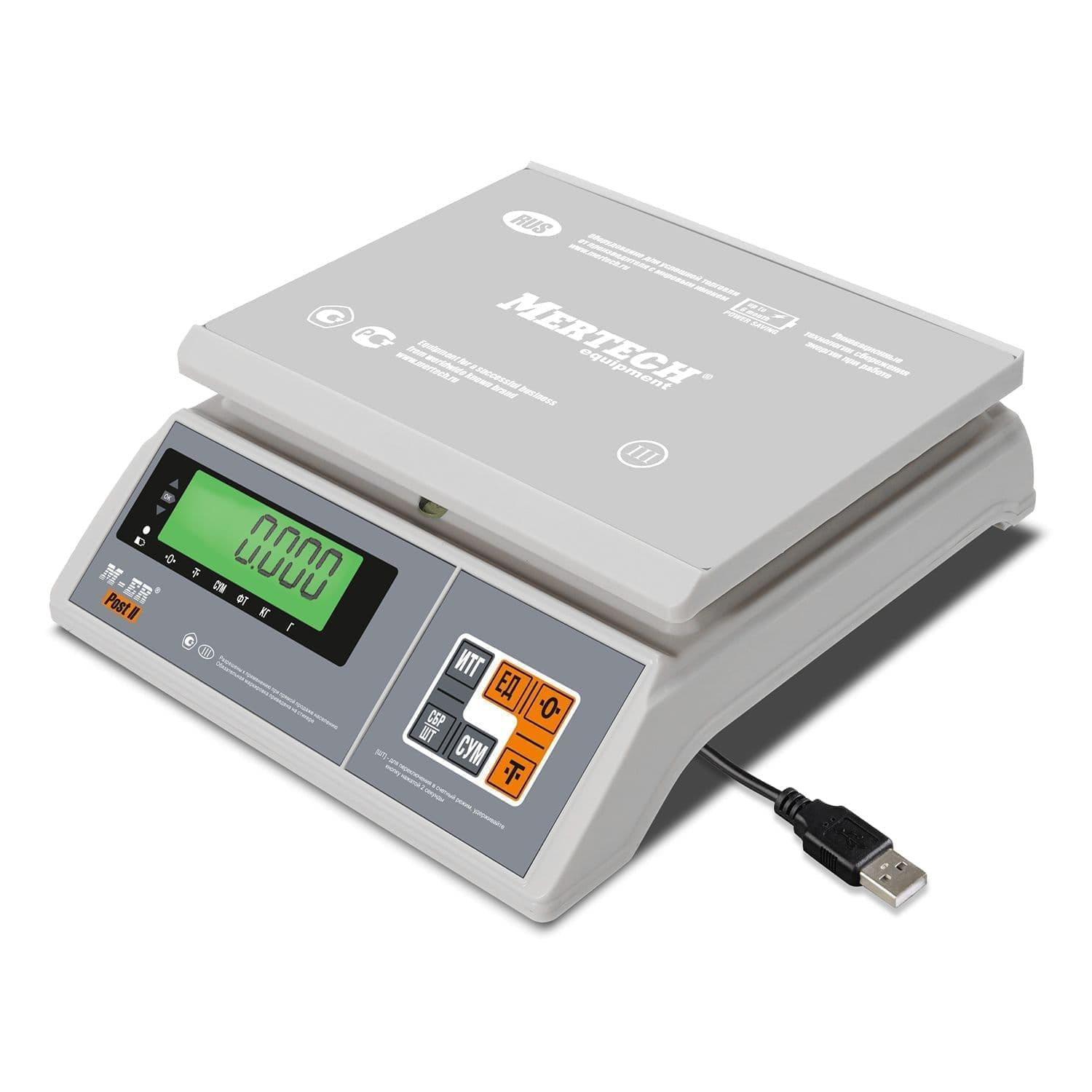 Весы порционные M-ER 326 AFU-3.01 "Post II" LCD USB-COM