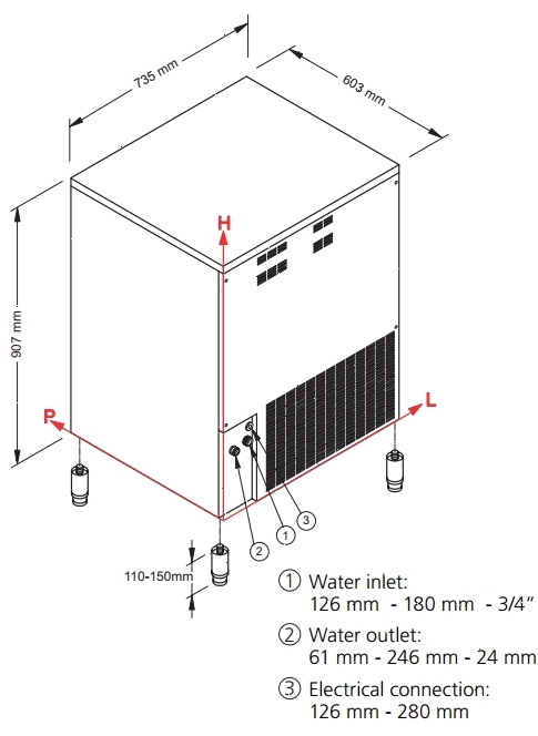 Льдогенератор NTF SL 140 W