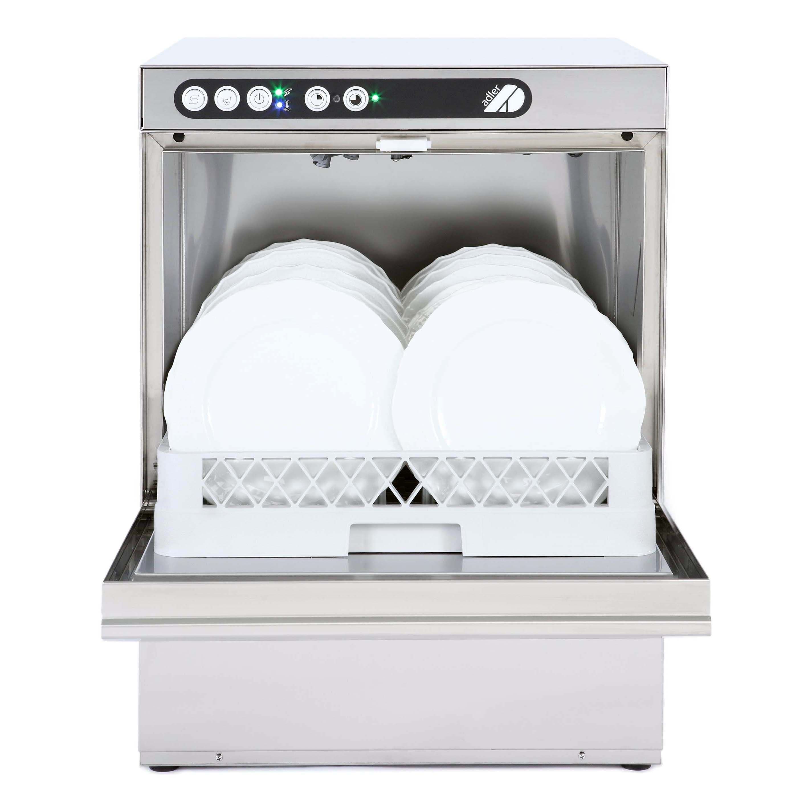 Фронтальная посудомоечная машина Adler ECO 50 DPPD, 220В (помпа,дозатор)