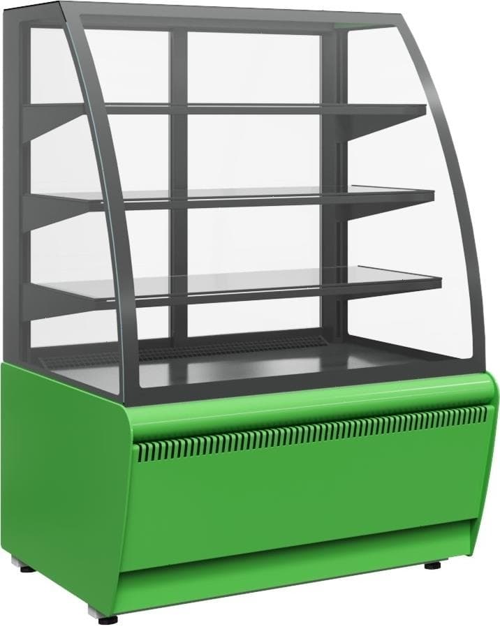 Витрина кондитерская Carboma K70 VV 0,9-1 (ВХСв-0,9д Люкс Техно) 9006-9005