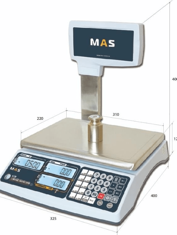 Весы торговые MAS MR1-30P