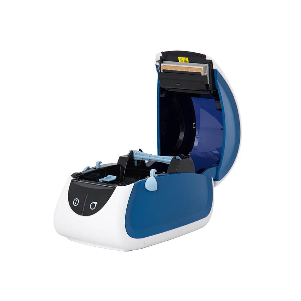 Термопринтер липких этикеток MPRINT LP80 EVA RS232-USB Белые & blue