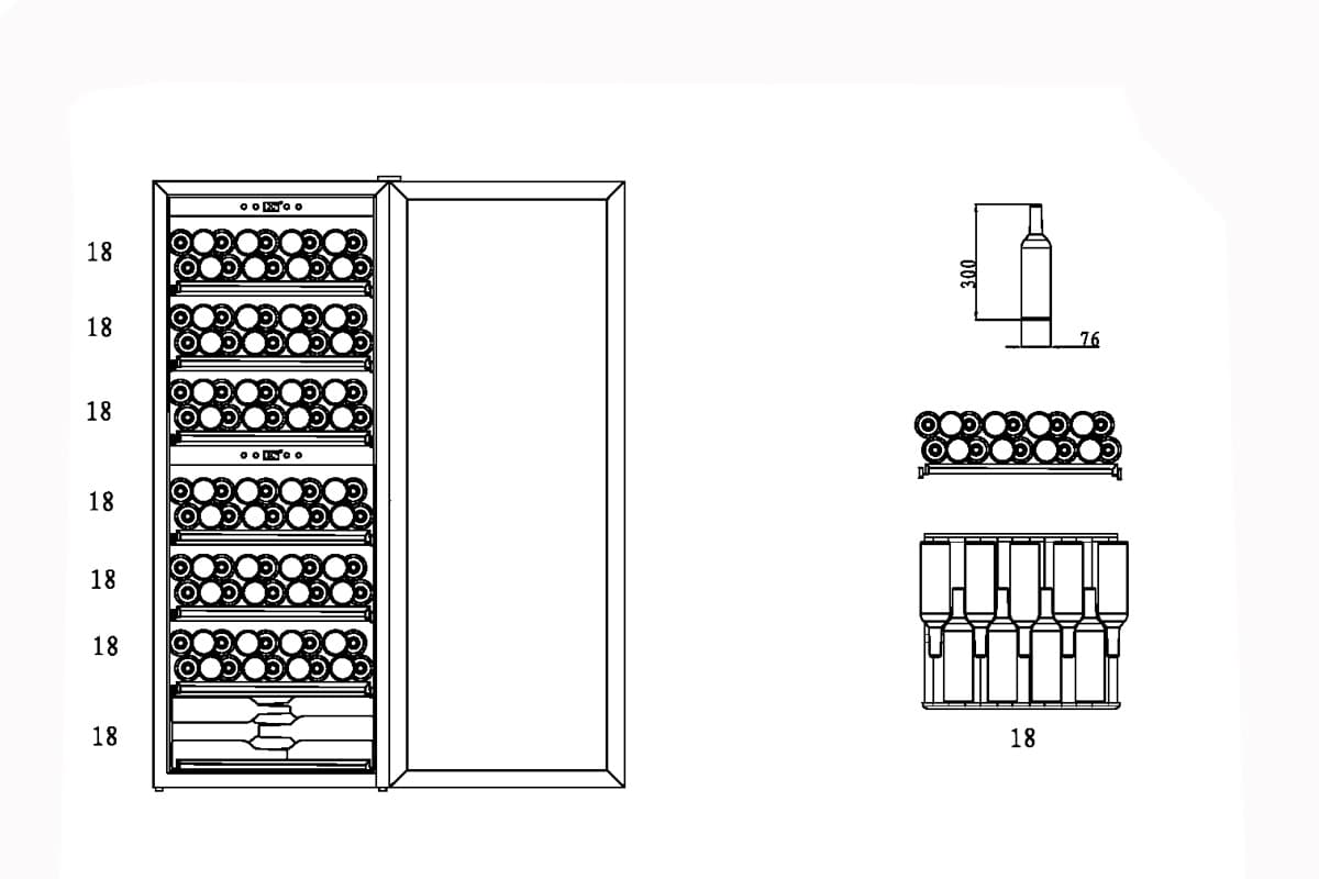 Шкаф винный CASO WineComfort 126