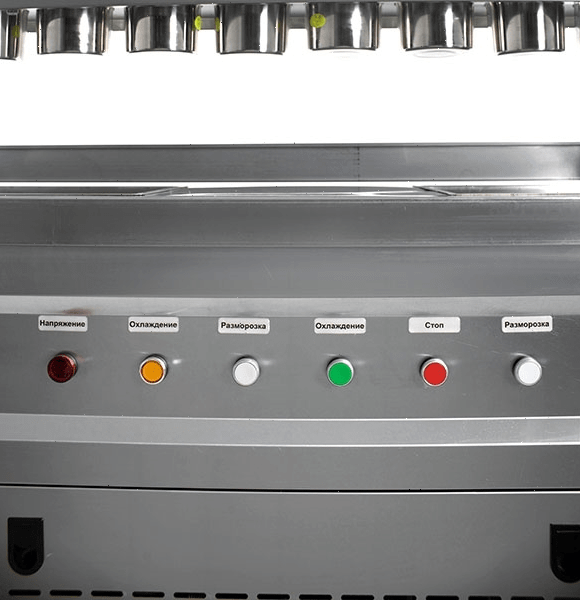 Фризер для жареного мороженого Foodatlas KCB-2F (контейнеры, стол для топпингов, 2 компрессора)