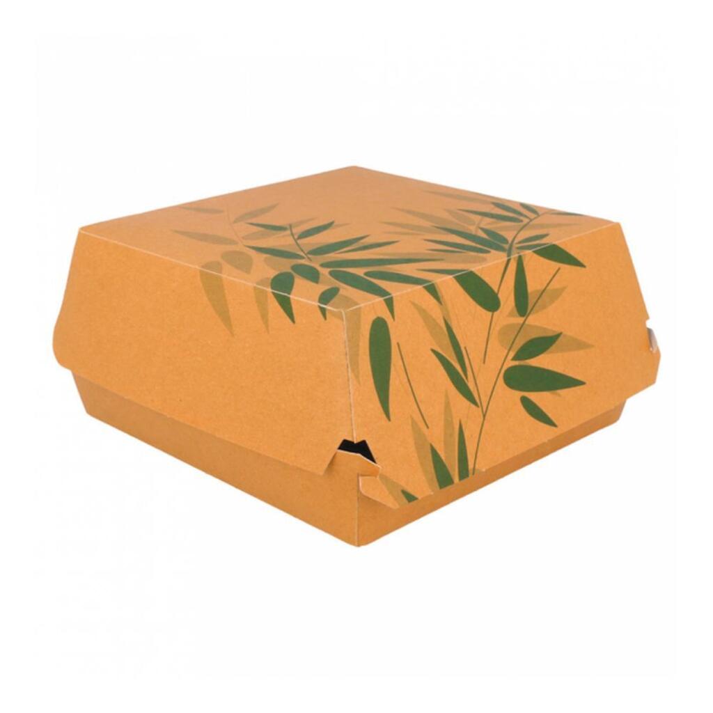 Коробка Feel Green для бургера, 17х17х8 см, картон, 50 шт/уп Garcia De Pou | 212.63