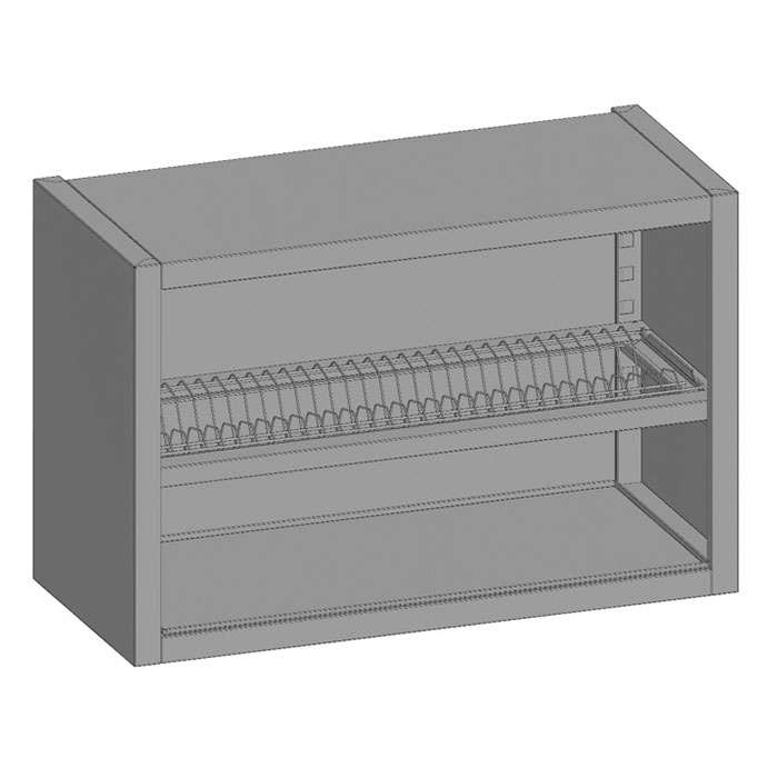 Полка навесная открытая Restoinox ПНО-Т-7/4