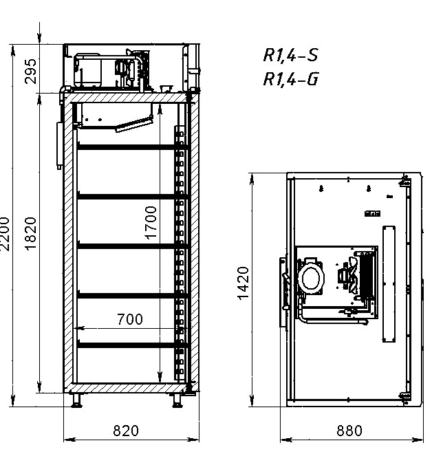 Шкаф морозильный Аркто F1,4-S