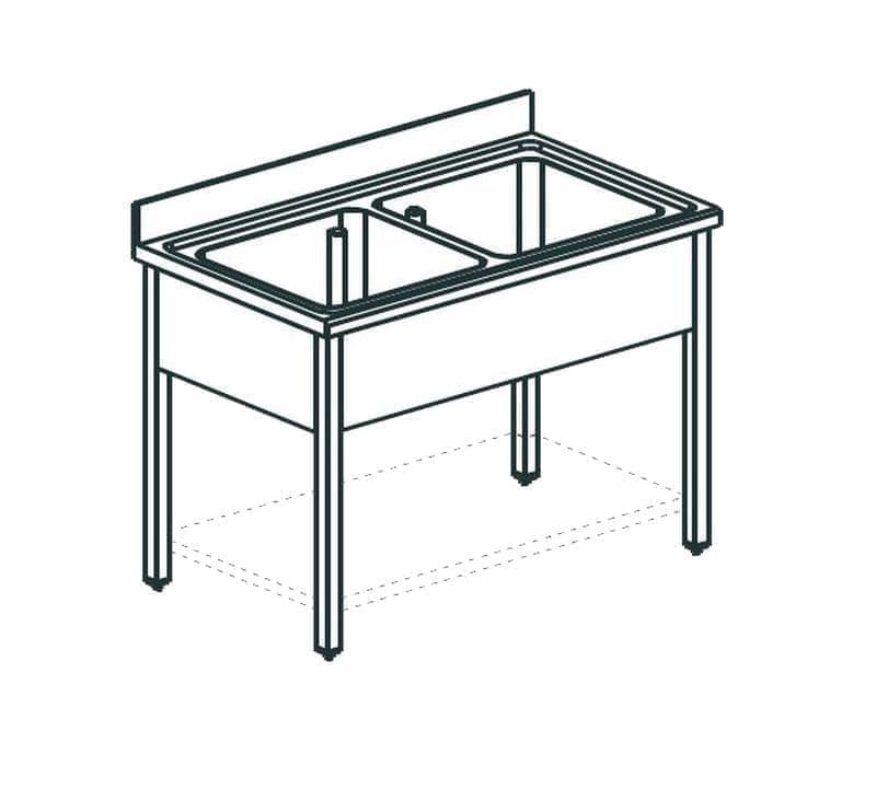 Ванна моечная Apach Chef Line L2S126-54SH