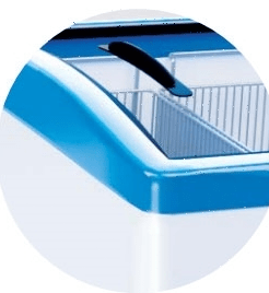 Ларь морозильный Italfrost CF300C красный (без корзин)