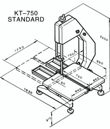 Пила для мяса Koneteollisuus (KT) KT-750