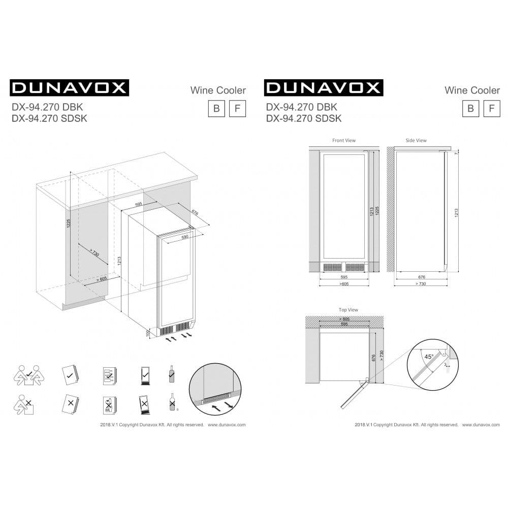 Шкаф винный Dunavox DX-94.270SDSK