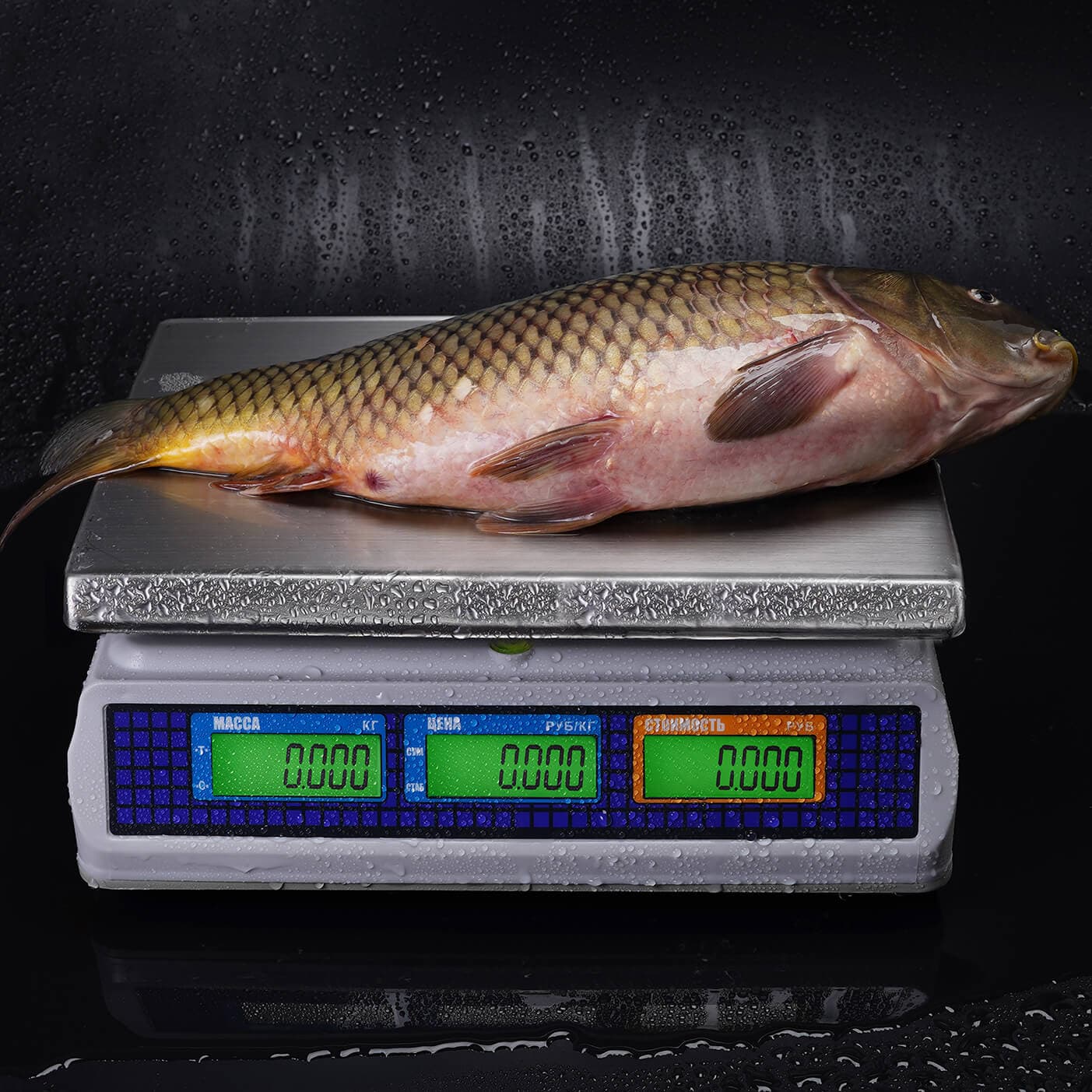 Весы торговые настольные M-ER 329 AC-15.2 IP67 "Fisher" LСD