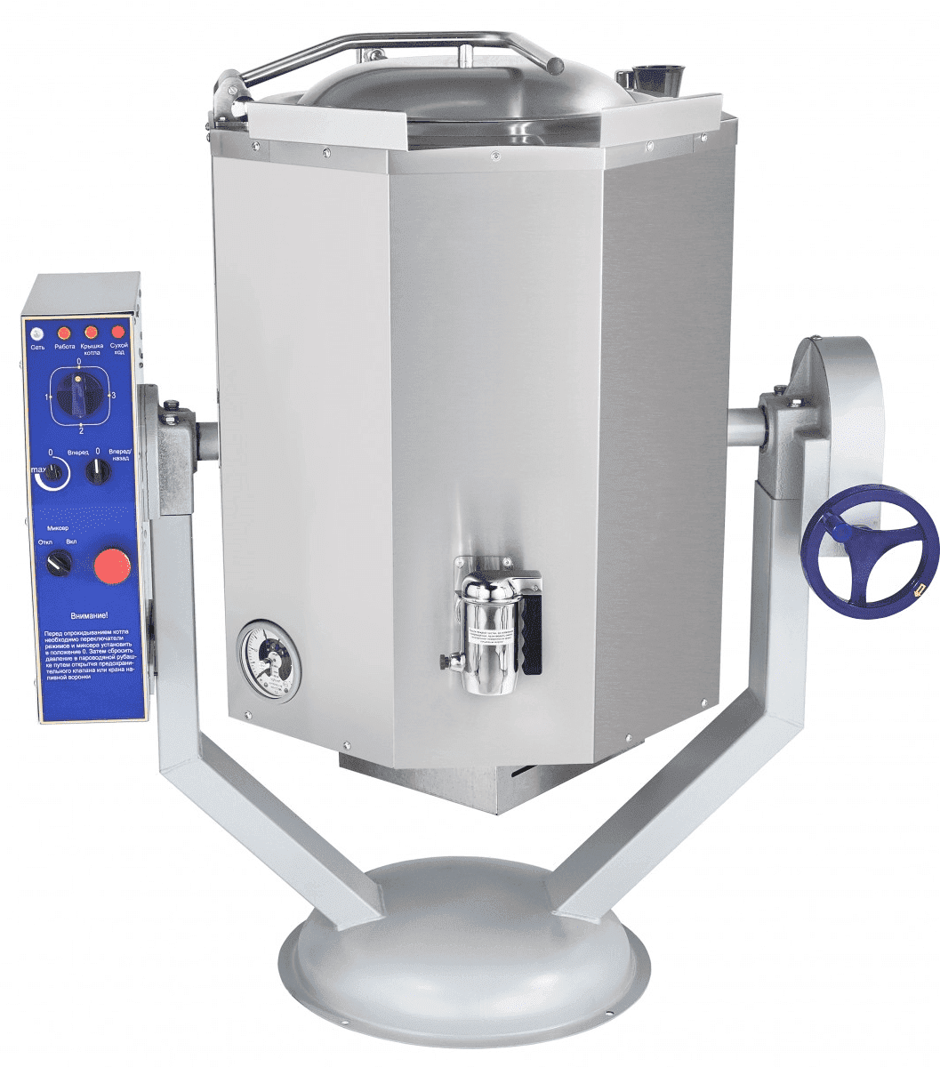 Котел пищеварочный Abat КПЭМ-60-ОМР со сливным краном (11000019724)