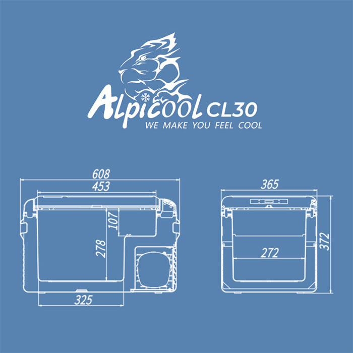 Холодильник автомобильный Alpicool CL30 (12/24)