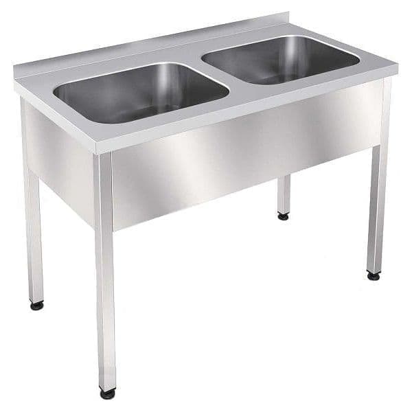 Ванна моечная ТТМ ВМЦ2-126 , 2 цельнотян.мойки, разб