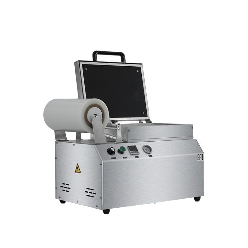 Ручной вакуумный пищевой скин-упаковщик Hualian Machinery HLV-240VST (глубина лотка 55 мм)