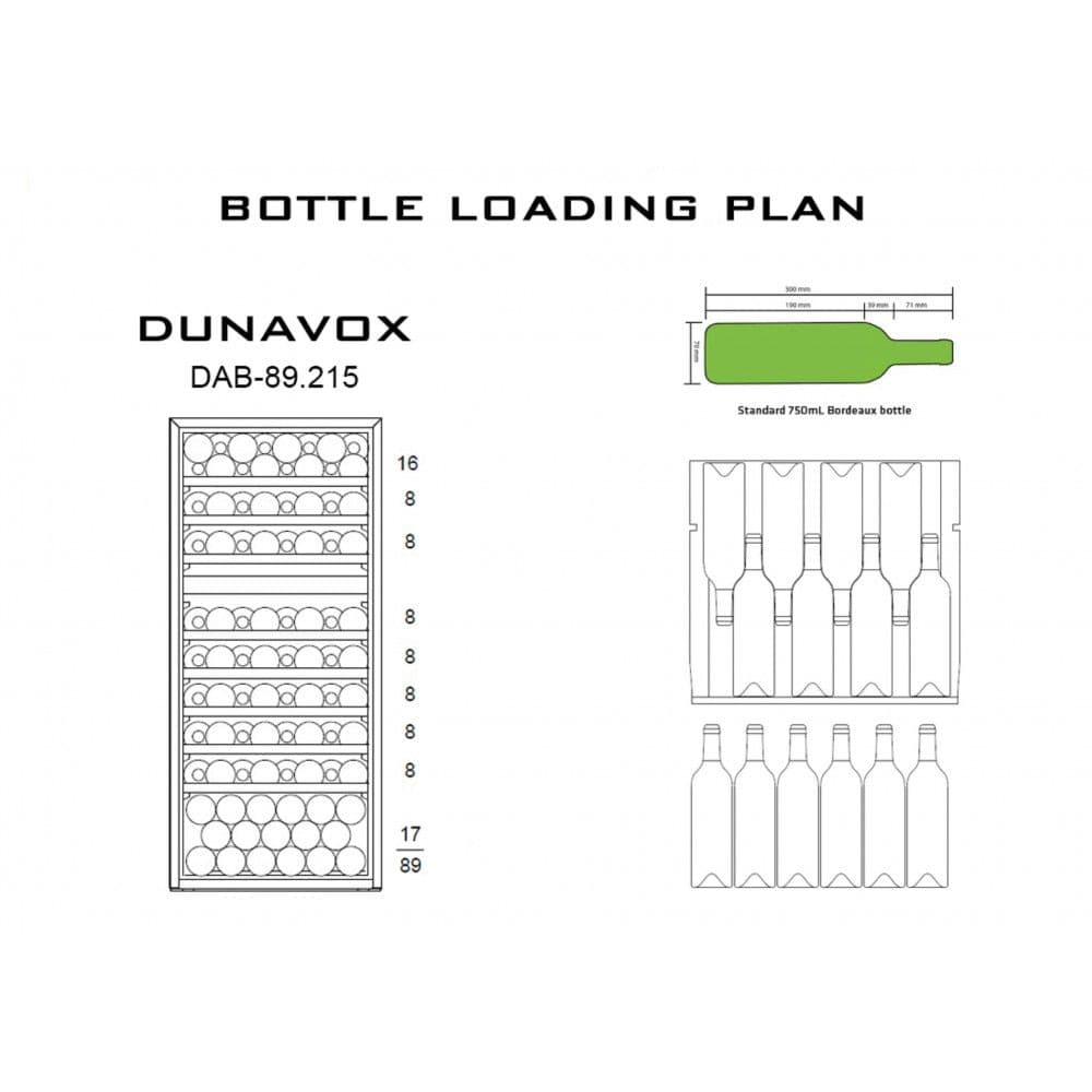 Шкаф винный Dunavox DAB-89.215DB