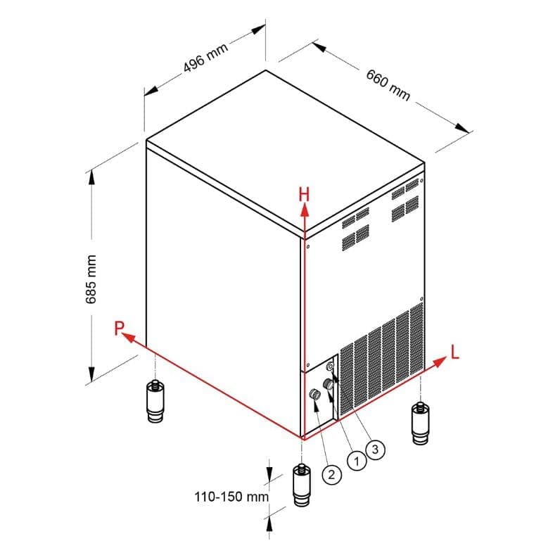 Льдогенератор NTF SLF 190 W