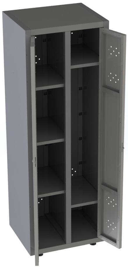Шкаф для одежды и хоз инвентаря Restoinox ШРОХН-25-6/5