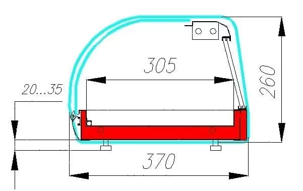Витрина суши_кейс Полюс A37 SM 1,0-1 (ВХСв-1,0) (4 GN 1/3)