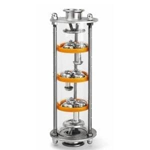 Тарельчатая колонна Ф75, 3 тарелки, 1,5"