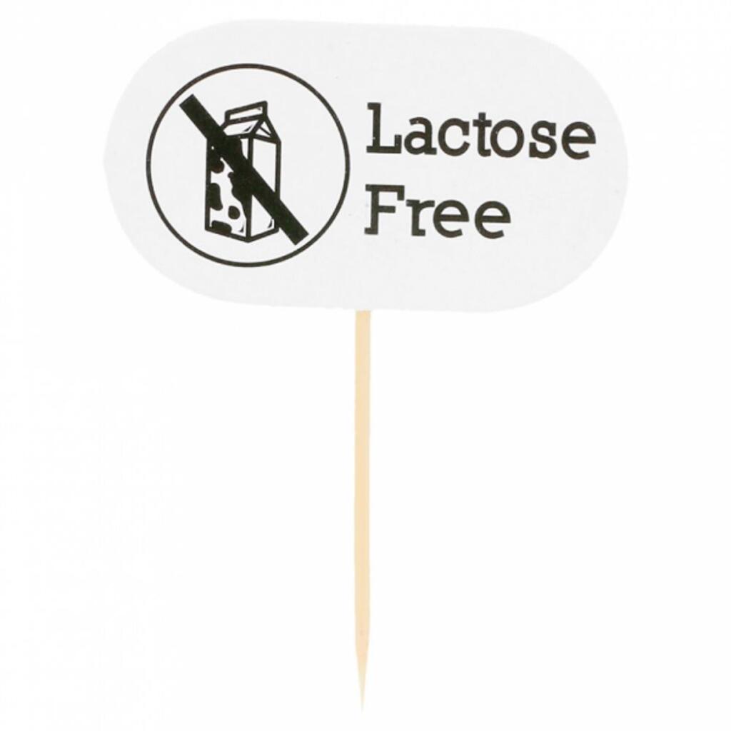 Маркировка-флажок "LACTOSE FREE" 8 см, 100 шт Garcia De Pou | 222.68